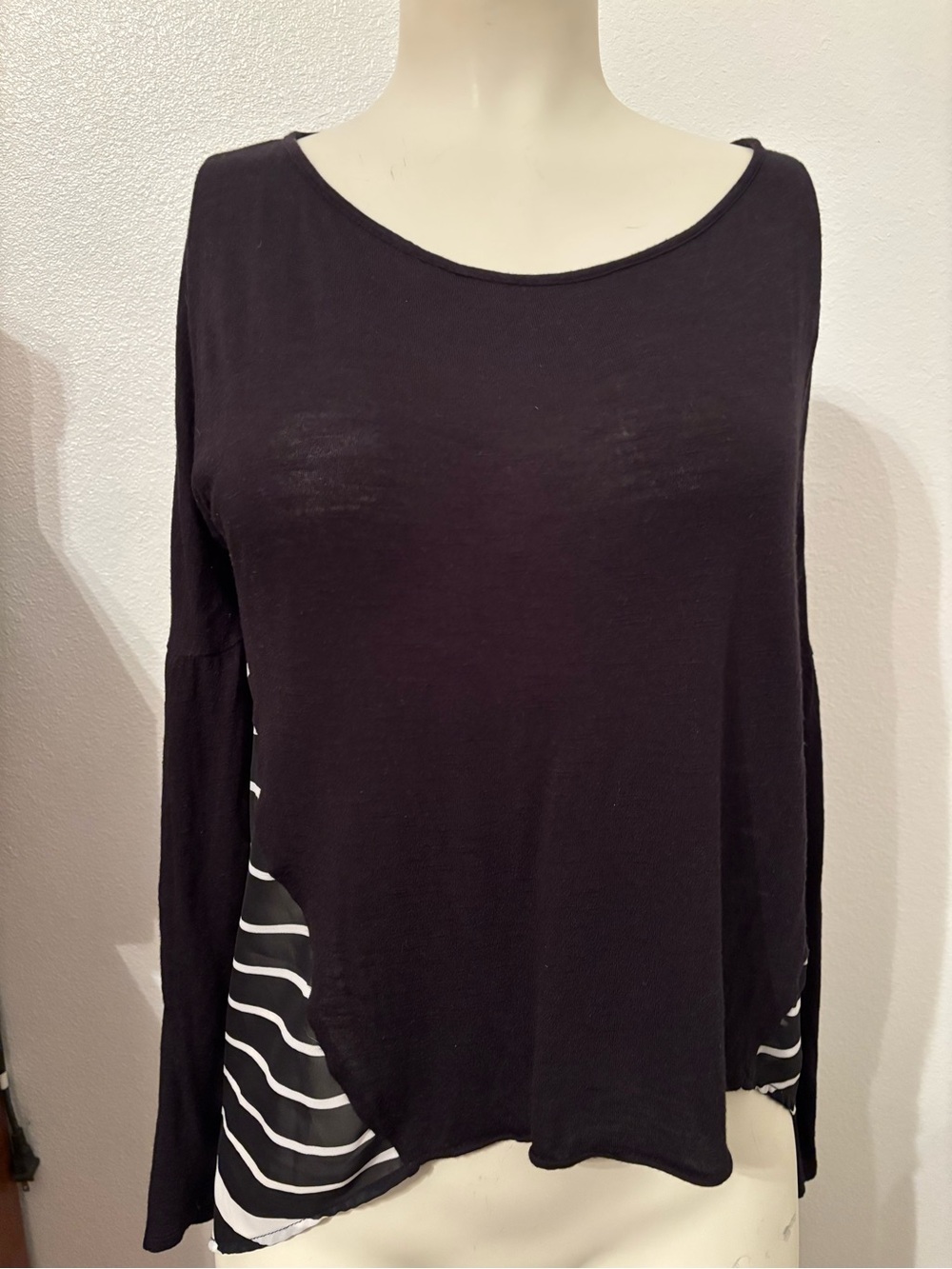 Vintage Havana long sleeve shirt sheer back M